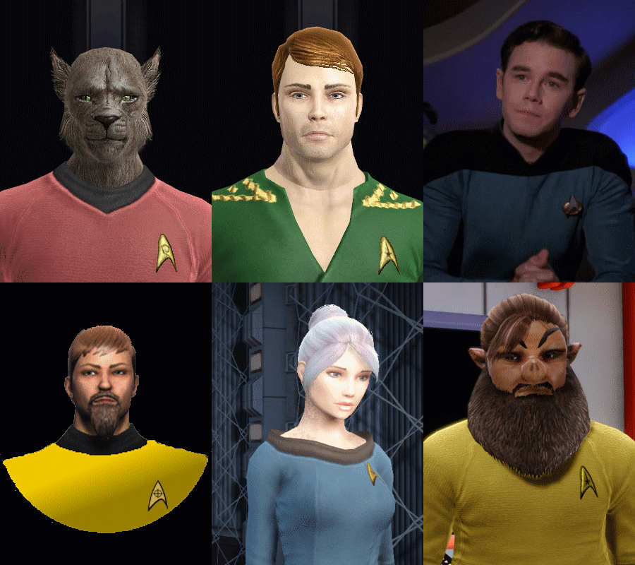 Portraits of the cast of Star Trek: Lexington.